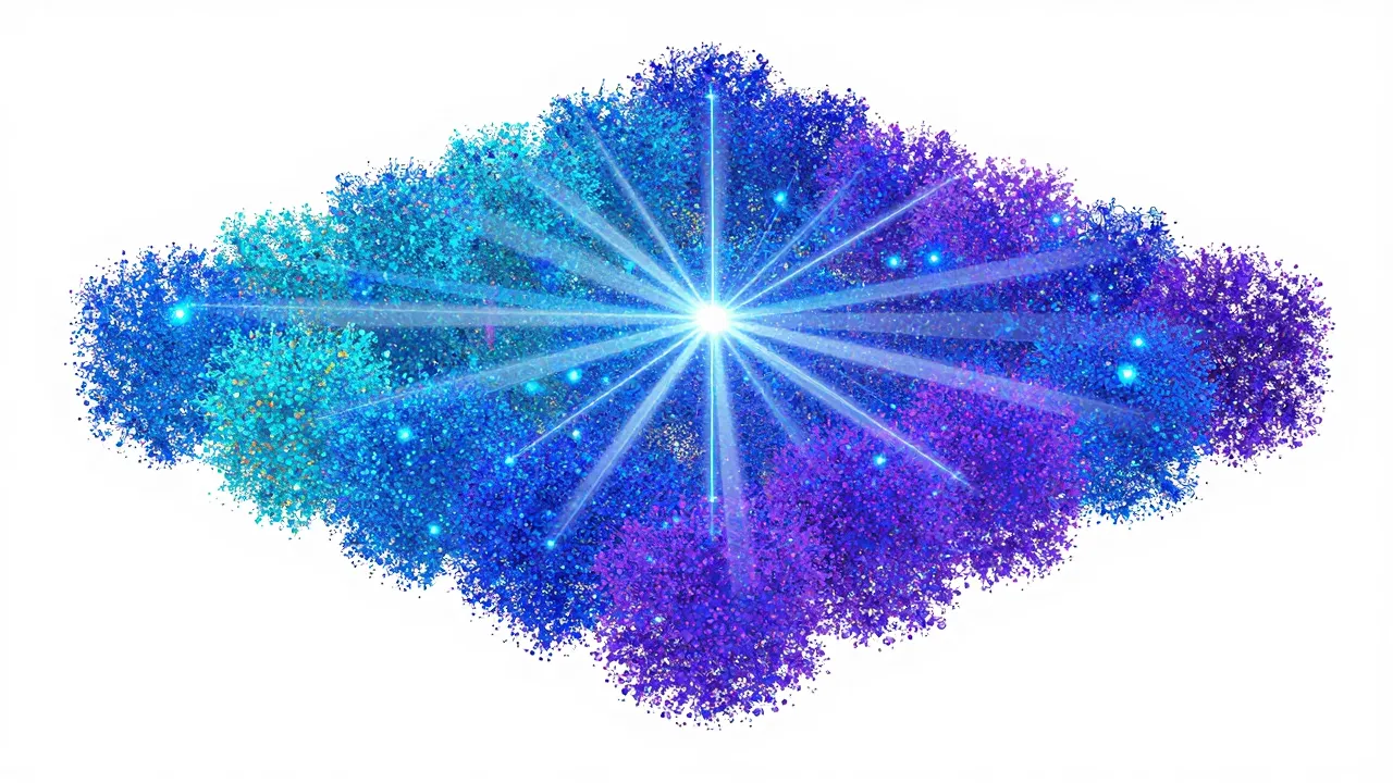 Diagram showing evaluation metrics flowing back into the retrieval pipeline for continuous improvement