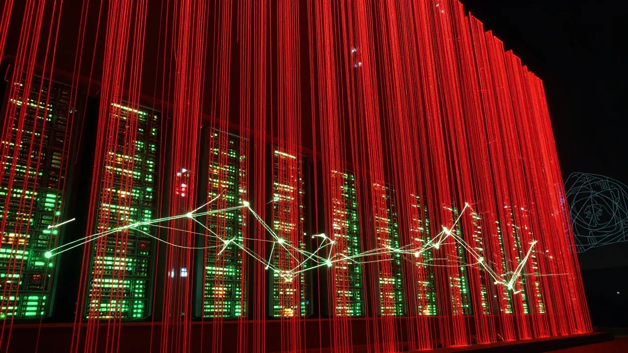 Network infrastructure cables and connections