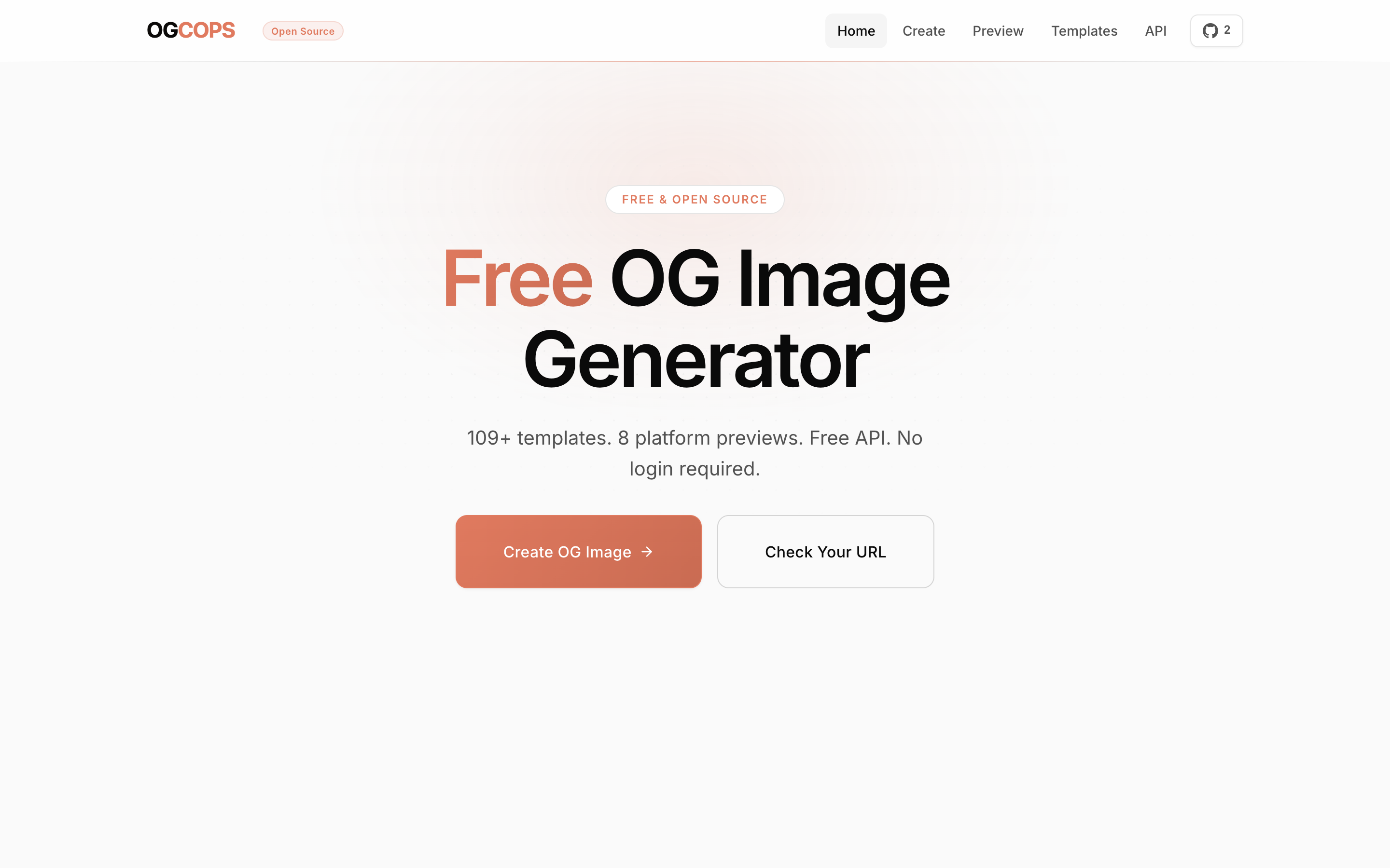 OGCOPS - Free OG Image Generator with 109+ templates